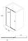 Душевое ограждение ALEX BAITLER тонированное стекло 6 мм, алюминий, цвет черный, 120х200, AB64B120 T0046327 - фото 5448006