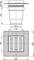 ALCA PLAST Сливной трап 150x150/110, подводка – прямая, решетка – серая, воротник – 2-х уровневая изоляция, гидрозатвор – мокрый, APV11 T0042147 - фото 5449563