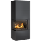 Готовый дровяной каминокомплект Kratki SIMPLE Box черный с топкой BS, левый угол M130515 - фото 5562474