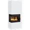 Готовый дровяной каминокомплект Kratki SIMPLE Box белый с топкой BS, левый угол M130516 - фото 5562578