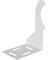Кронштейн Global 128326L угловой, белый (левый) M253586 - фото 5655767