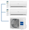 Мульти сплит-система на 2 комнаты Haier LEADER Super Match 2U50S2SM1FA-3/AS09TS6HRA-M*2шт M223716 - фото 5738729