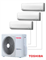 Внешний блок мульти сплит-системы на 3 комнаты Toshiba RAS-3M18G3AVG-E M234896 - фото 5739147