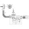 Сифон для ванны Ани Пласт 1 1/2*40*50 регулируемый с гибкой трубой, E255 T0032443 - фото 6094259