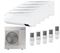 Мульти сплит-система на 5 комнат Samsung Free Match AJ100TXJ5KH/EA/AJ025TNTDKH/EA*5 M185646 - фото 6205258