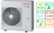 Внешний блок мульти сплит-системы на 5 комнат Toshiba RAS-5M34G3AVG-E M234899 - фото 6205268